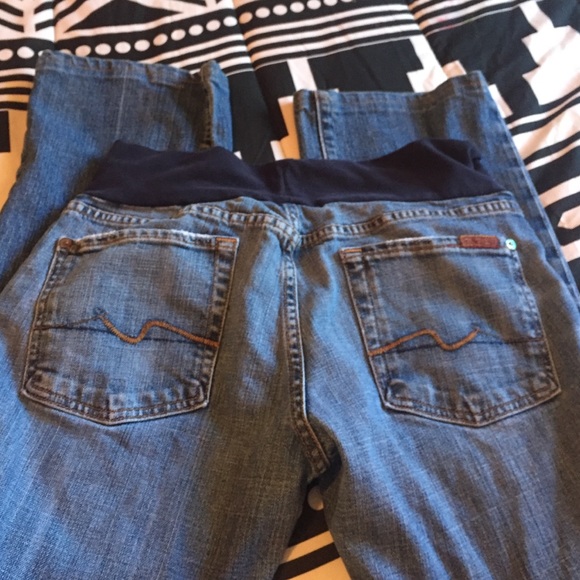 Maternity jeans. 7 for all mankind. Inseam is 31