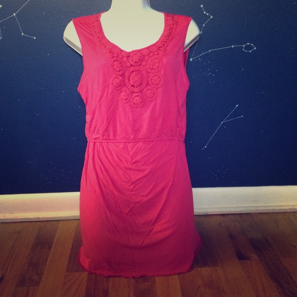 Boob nursing maternity tank top cami crochet pink