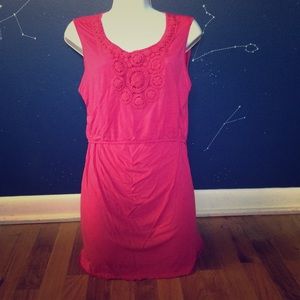 Boob nursing maternity tank top cami crochet pink