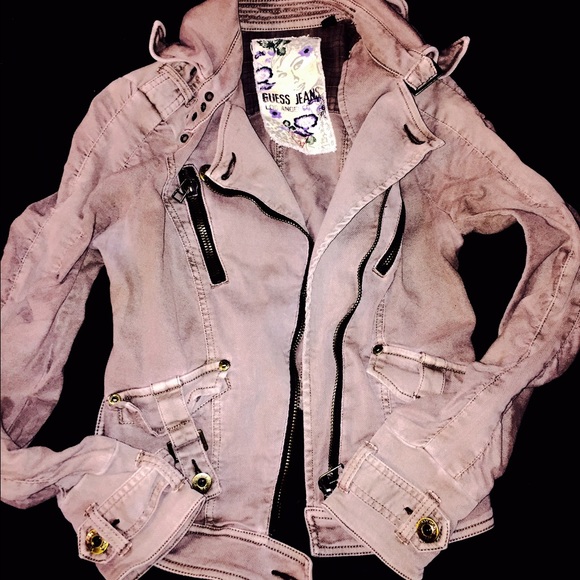 Guess Jackets & Blazers - GUESS military bomber army jacket tan XS
