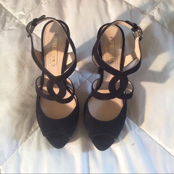 Stunning black Prada heels.