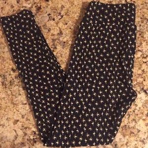 NWT Lularoe OS Flamingo leggings