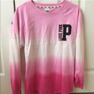 Victoria's Secret PINK ombré varsity