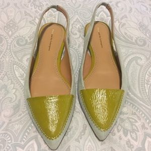 Anthro Pilcro and the Letterpress Suede Slingbacks