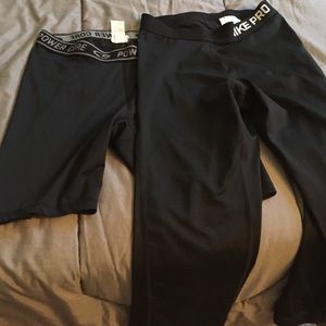 Spandex Capri and shorts