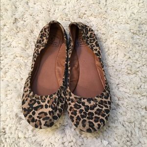 Lucky brand leopard flats size 7.5
