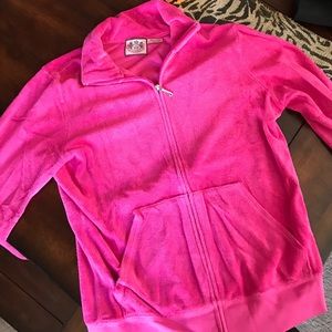 Juicy Couture Hot Pink Teri Cloth Tracksuit Jacket
