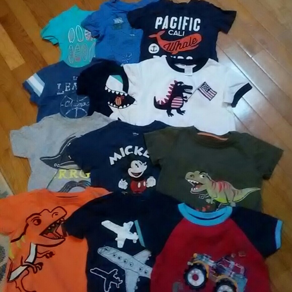 Toddler boys short sleeve shirt bundle