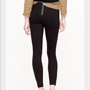 Jcrew faux leather detail pixie pants