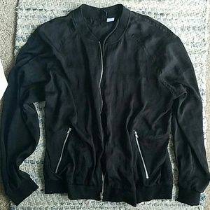 Silky Bomber Jacket