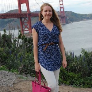 Blue Patterned Tunic