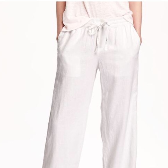 CLOSET CLEAN OUT!!! NWT White Linen Pants