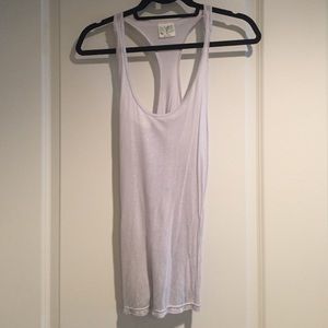Sparkly silver Free People tank top