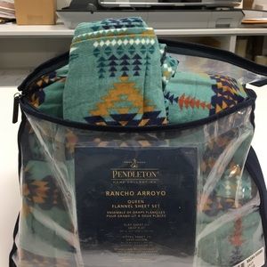 Pendleton flannel queen sheet set