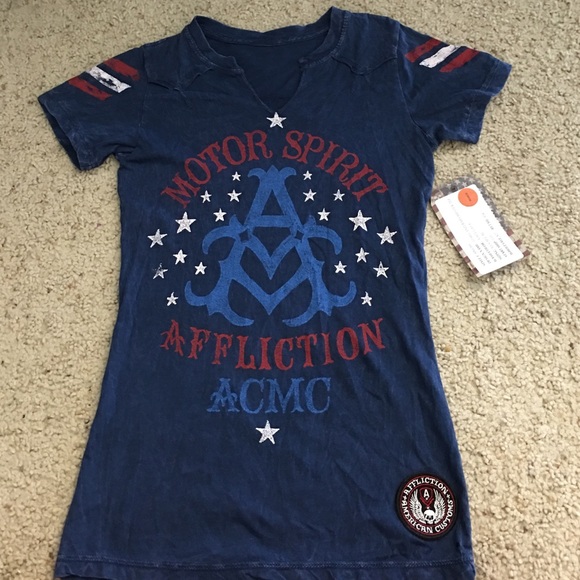 Affliction motor sport t shirt