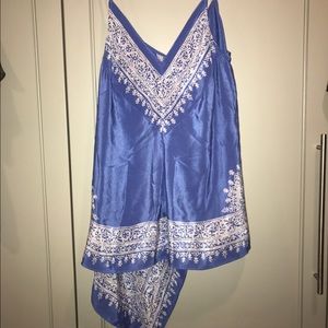 Anthropologie Asymmetrical silk top