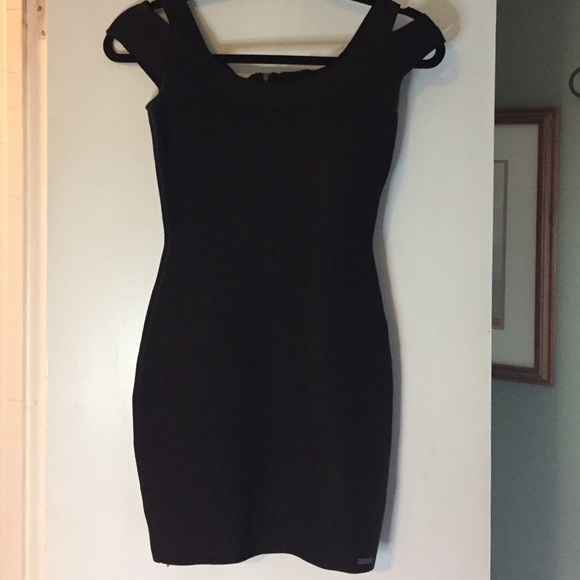 Black Guess Bandage Dress