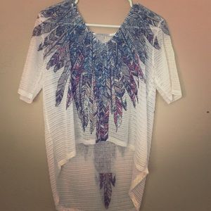 High low stretch top