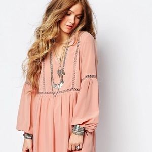 ASOS Glamorous Smock Dress with Lace Insert