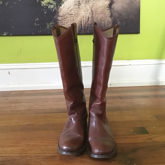 Frye Melissa button boots 8.5 Cognac
