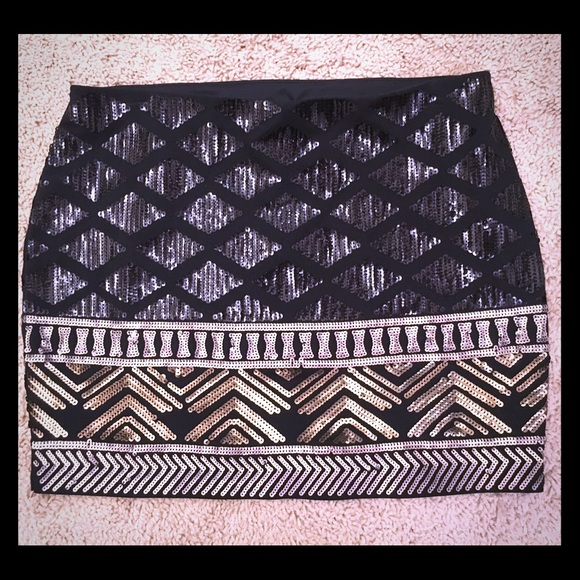 NWT Express Sequin Skirt