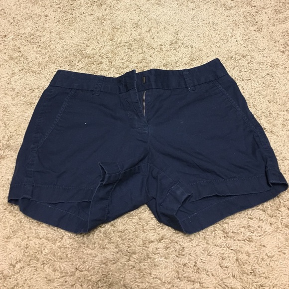Navy Size 0 J Crew Chino Shorts