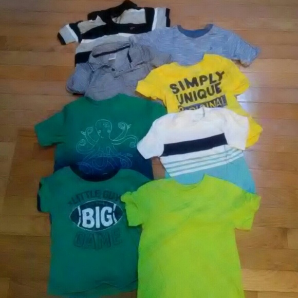 Toddler boys short sleeve shirt bundle