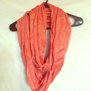 Metallic infinity scarf