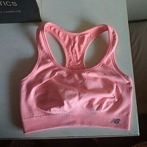 New balance orange sherbet sport bra