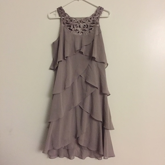 Ruffles Gatsby Swinger Style Midi Dress Costume