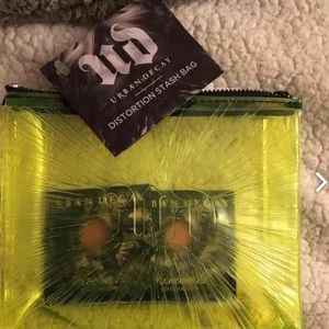 Cosmetic bag with fireball eyeshadow