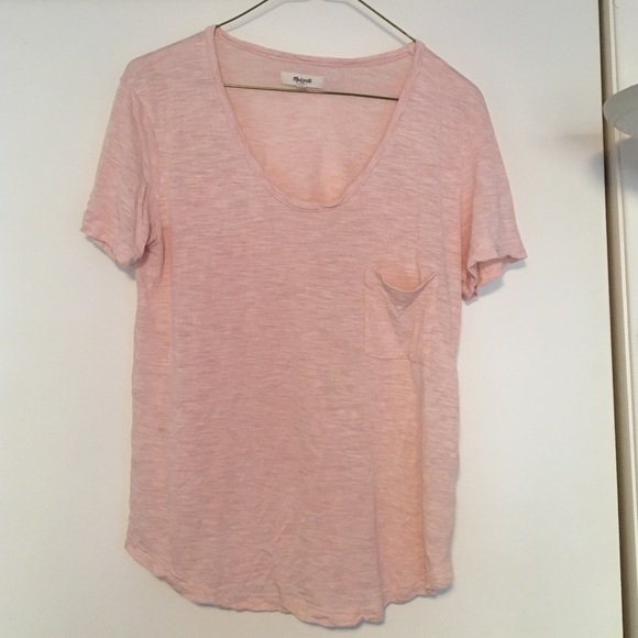 Madewell scoop neck pocket tee