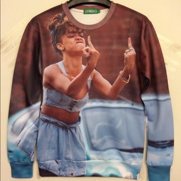 Rihanna printed Sweater