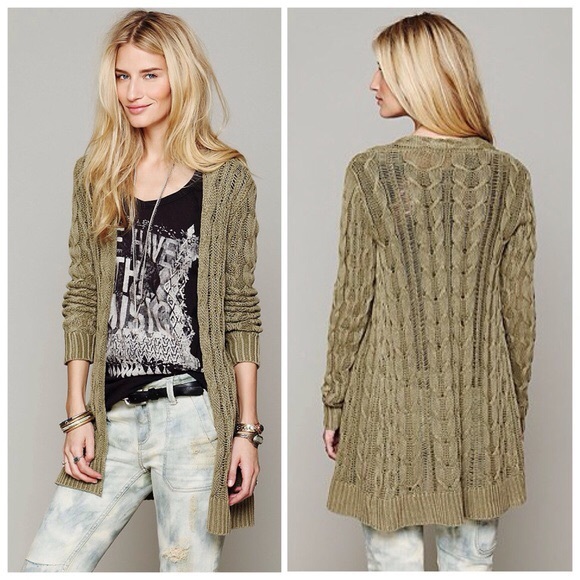 Free People Sweaters - Cable knit cardigan