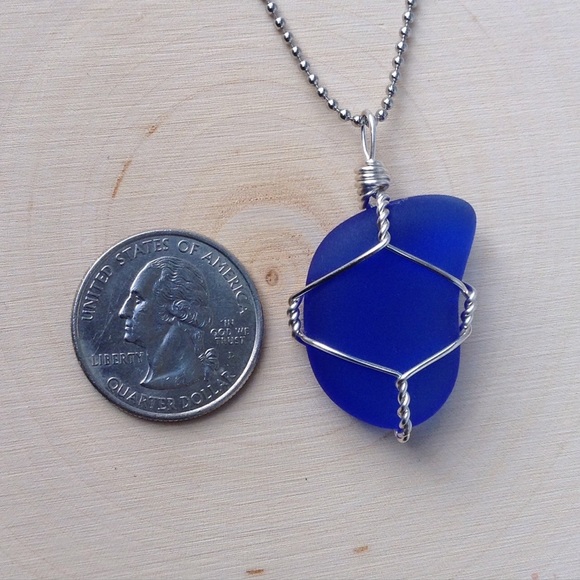 NJ Sea Glass Pendant - Picture 3 of 3