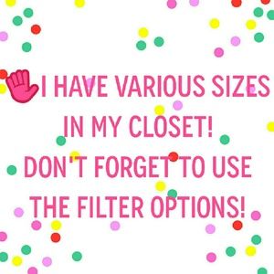 All different sizes available