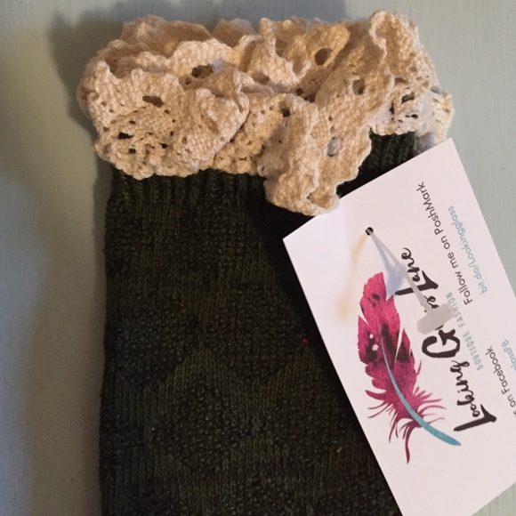 New Crochet trim boot socks - Picture 3 of 3
