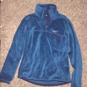 Patagonia teal synchilla jacket