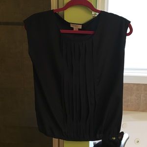 Navy Ann Taylor Loft Blouse