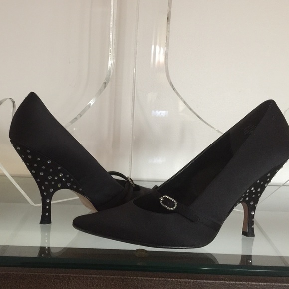 J.Renee Satin Heels w/Rhinestones Beautiful