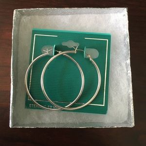sterling silver hoop earrings