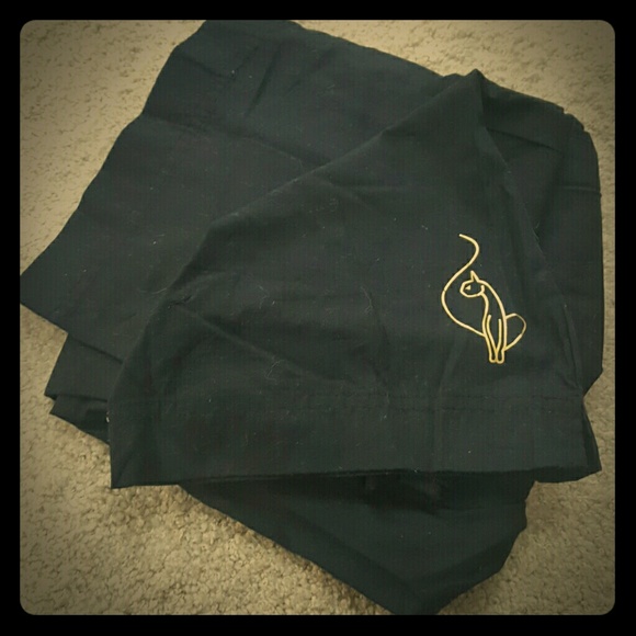 BABY PHAT Womens Black Scrub Pants, Size med