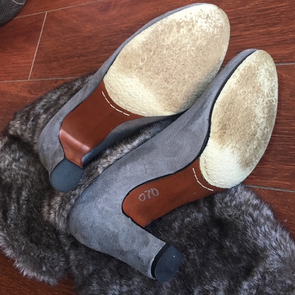 Sam Edelman size 8.5 grey suede and fake fur boots - Picture 3 of 3