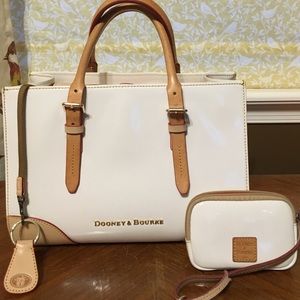 Dooney and Bourke purse, wallet, key fab, strap