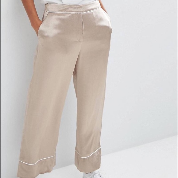 ASOS pink/gold satin pants