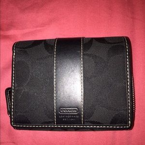 Coach black wallet
