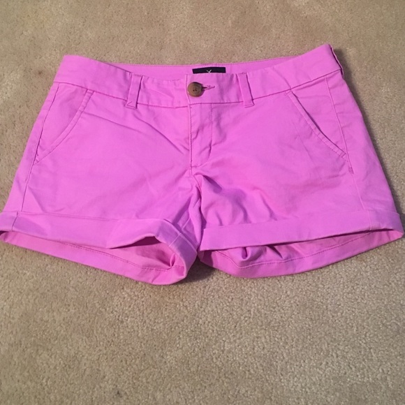AMERICAN EAGLE Neon Purple Midi Shorts