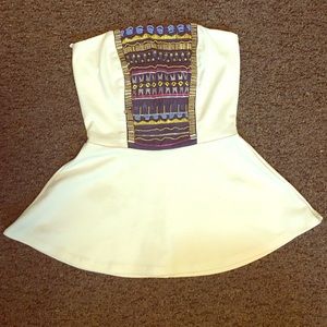 Strapless dress shirt