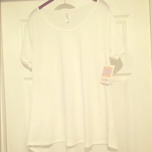 Brand new with tags white Lularoe Classic T