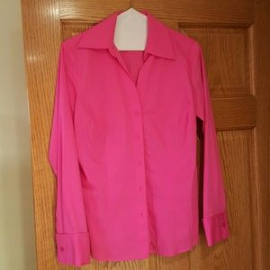 Donated Worthington blouse. Bright pink. 8